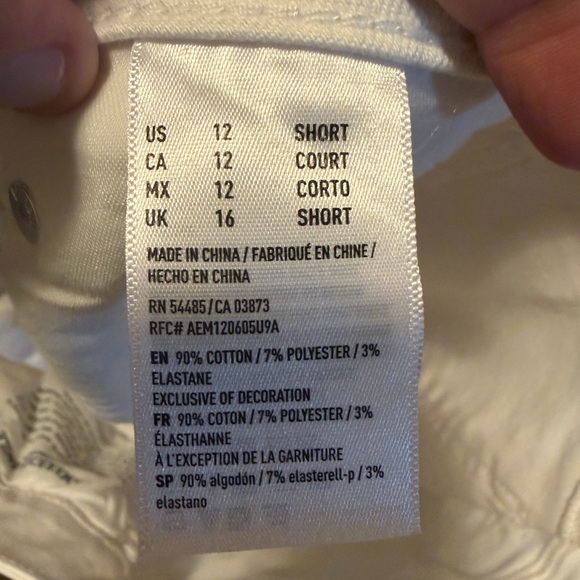 American Eagle Outfitters wide leg White Jeans - Picture 5 of 6